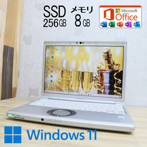 ★中古PC 高性能8世代4コアi5！M.2 SSD256GB メモリ8GB★CF-SV7 Core i5-8350U Webカメラ Win11 MS Office2019 Home&Business★P69268