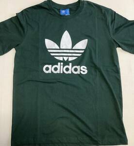 adidas アディダス Tシャツ ◆アディダスオリジナルス adidas originals Tシャツ ◆US Lサイズ◆緑◆長期保管デッドストック未使用品