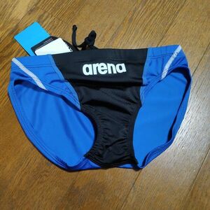 【arena】アリーナ アクアエクストリーム ブラック×ブルー/サイズL ビキニ 競パン 競泳水着