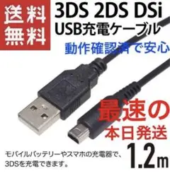 本日発送Nintendo 3DS&2DS対応/充電器ケーブル　au