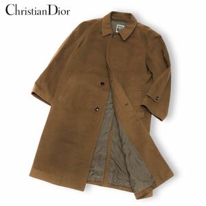 正規品 Christian Dior MONSIEURクリスチャン ディオール オールムッシュ cashmere カシミヤ100% 3B ステンカラーコート L ブラウン