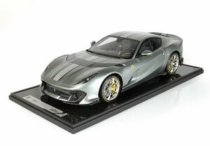 ＜予約品＞　BBR 1/12 Ferrari 812 Competizione Grigio coburn　ケース付　フェラーリ　BBR1218A1