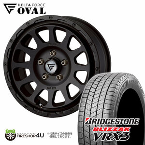 2023年 スタッドレス 4本セット デルタフォース オーバル OVAL 16x7J 5/114.3+42 MB ブリザック VRX3 205/60R16 ノア ヴォクシー