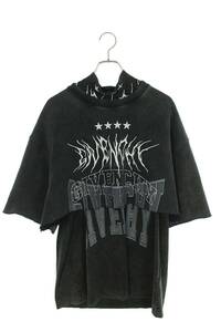 ジバンシィ GIVENCHY BM71FE3YBT サイズ:S オーバーラップエフェクト刺繍レイヤードTシャツ 中古 SB01