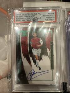 panini 2021-22 impeccable dennis bergkamp auto psa auto10 arsenal 直筆サイン /5 5枚限定