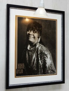 ココ・テイラー/アート ピクチャ 額装/Koko Taylor/クイーン・オブ・ブルース/Chess Records/ブルース・バー/モノクロ/レトロ ディスプレイ