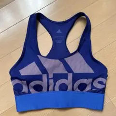 adidas ハーフトップ　ブルー×ブルー