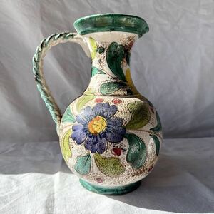 イタリア 花瓶 インテリア オブジェ レトロ アンティーク フラワーベース 花器