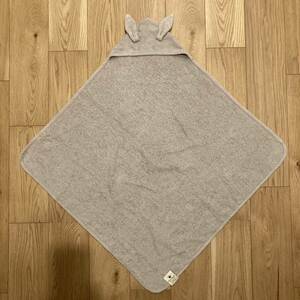 Elodie Details Hooded Towel Marble Grey USED エロディ ディティールズ フード付きタオル うさぎ Bunny うさ耳