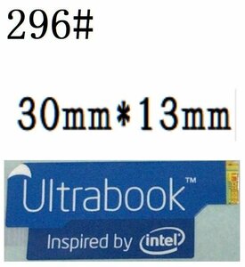 296# 【Ultrabook 】エンブレムシール　■30*13㎜■ 条件付き送料無料