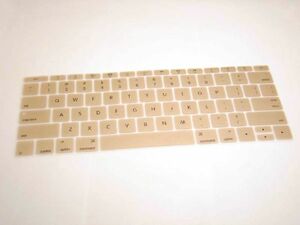 Macbook 12インチ用 USキーボード防塵カバー ゴールド US配列