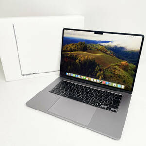 極上品☆Apple MacBookAir Mid2023 MQKQ3J/A スペースグレイ M2 8コア Sonoma メモリ8GB 10コアGPU SSD512GB 最大容量100% メーカー保証付