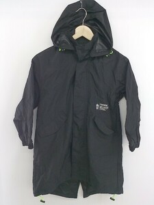 ◇ ◎ highking ハイキング 2WAY ジップアップ 長袖 フィールド コート サイズ M 120～140 ブラック レディース メンズ P