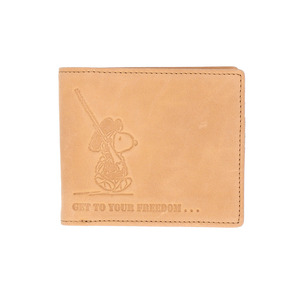 ☆ CAMEL ☆ PEANUTS FREEDOM 二つ折り財布 スヌーピー 財布 本革 二つ折り財布 SNOOPY サイフ さいふ PEANUTS ピーナッツ FREEDOM 2つ折り