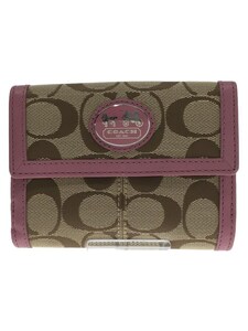 COACH◆財布/-/BEG/レディース