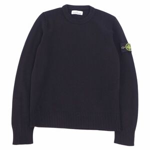 美品 ストーンアイランド STONE ISLAND ニット セーター クルーネック ロングスリーブ 長袖 ウール トップス メンズ M cf04oe-rm05f09743