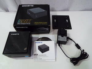 GIGABYTE GB-BXBT-2807 BRIX Mini PCベアボーン ミニPC コンパクトPC Celeron N2807 4GB SSD 240GB Win10