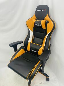 【美品】AKRacing/エーケーレーシング Pro-X V2 ゲーミングチェア 4Dアジャスタブルアームレスト デスクチェア