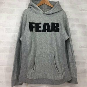 BARNS OUTFITTERS バーンズ アウトフィッターズ FEAR スウェット フーディ パーカー SIZE: L グレー MH632024031807