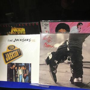 激レア！マイケルジャクソン 輸入盤レコード 2枚 とLD 2枚のセット JACKSON ヨーロッパ盤 日本未発売！？状態良いです