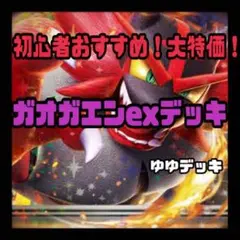 構築済みデッキ デッキ ガオガエンexデッキ ポケモンカード 超お得！