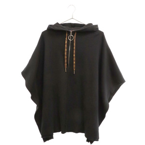 ルイヴィトン poncho Hooded cape cashmere RW191W DMQ FGKC09 ポンチョ カシミヤ ハーフジップ フーディッド モノグラムジップ レディース