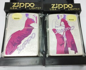 新品 未開封 ZIPPO セクシーガール 2002年 パープルレディ WINDY 2個セット