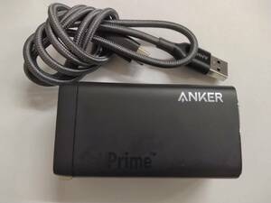 ■アンカー Anker 737 Charger (GaNPrime 120W) | 急速充電器　A2148　 純正　Type-A to C USBケーブル 付き　C