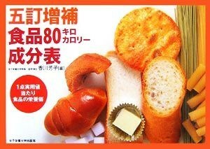 五訂増補食品８０キロカロリー成分表／香川芳子【編】