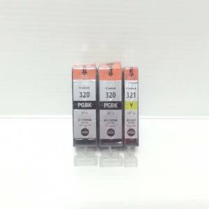 ◆◇キャノン純正【BCI-320PGBK・BCI-321Y】3個セット 新品◇◆