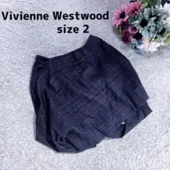 Vivienne Westwood 変形スカート バルーン チェック デニム地