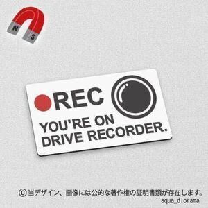 【マグネット】NOW RECORDING/録画中:角Sレンズ/BK karinドラレコ/モーター