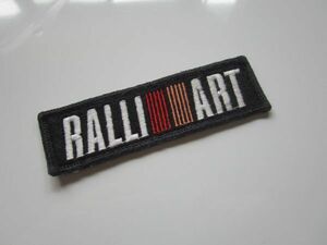 【中古】ビンテージ RALLIART ラリーアート 三菱自動車工業 パーツ ロゴ ワッペン/自動車 バイク オートバイ レーシング F1 スポンサー 84