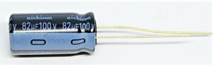 電解コンデンサ 100v82μf 105℃対応 1個 （ 100v82uf )