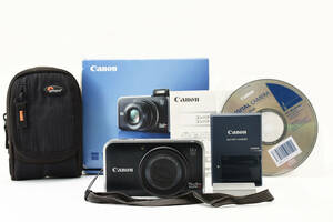 ■美品■ キャノン Canon PowerShot SX210 IS PC1468ブラック約1410万画素《14倍ズーム、ケース、 元箱付》 NY-18A24-489