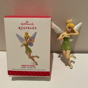 ホールマーク Hallmark クリスマスオーナメント 飾り ディズニー ピーターパン【PRETTY PIXIE】ティンカーベル 磁器