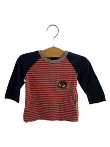 FENDI◆Tシャツ/-/コットン/RED/ボーダー