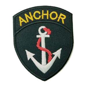 アイロンワッペン ミリタリー USA 紋章 ANCHOR イカリ 海軍 軍物 マーク デザイン 簡単貼り付け アップリケ 刺繍 裁縫