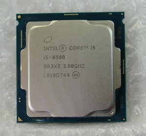 【管CP074】送料無料♪　CPU Intel Core i5-8500 SR3XE 3.00GHZ　LGA1151　☆中古動作確認済☆