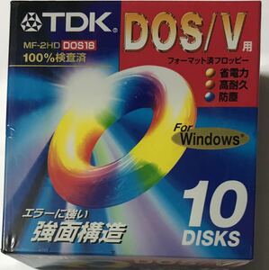 3.5インチ フロッピーディスク 10枚パック DOS/Vフォーマット TDK MF2HD-BMX10PS