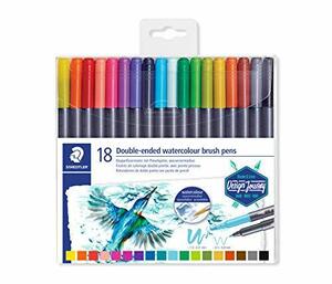 ステッドラー カラー筆ペン DUO 18色 3001 TB18