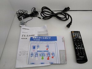 送料安 ONKYO オンキョー AVセンター TX-SA608用 付属品 のみ 本体含まず リモコン RC-767M コード マイク