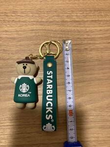 スターバックス　スタバ　キーホルダー　 熊 グリーン　STARBUCKS 韓国　