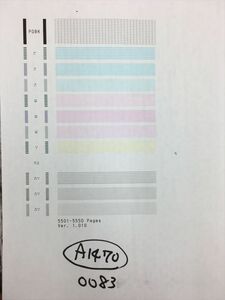 【A1470】プリンターヘッド ジャンク 印字確認済み QY6-0083 CANON キャノン PIXUS MG6330/MG6530/MG6730/MG7130/MG7530/MG7730/iP8730