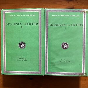 4106 The Loeb classical library　ロエブ叢書 ディオゲネス・ラエルティオス 2冊揃 Diogenes Laertius ギリシャ哲学