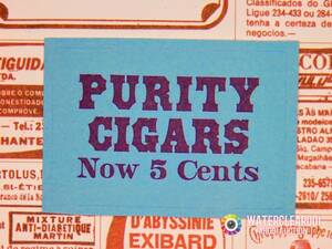□■□46010-HS□■□[PAPER-STICKER] レトロポスター＠PURITY CIGARS