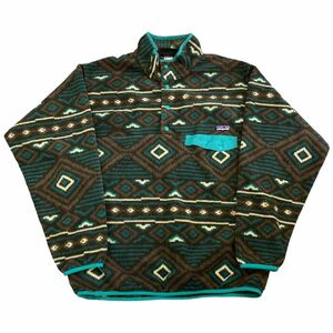 Patagonia SYNCHILLA スナップT MEN’S M 総柄 シンチラ フリース プルオーバー ジャケット パタゴニア 2013年製 25450