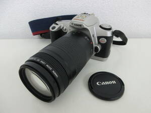 中古 カメラ Canon キヤノン EOS Kiss / CANON ZOOM LENS EF 75-300mm 1:4-5.6 Ⅱ ※通電のみ確認済 ／N