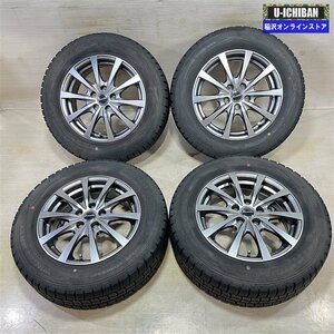 プリウス カローラスポーツ 等 エクシーダ 6-15+43 5H100 ダンロップ WM01 195/65R15 15インチ スタッドレス 4本セット 009k