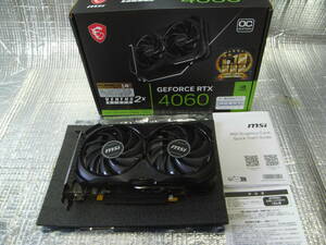 msi GEFORCE RTX4060 VENTUS 2X BLACK 8G OC （一応、中古動作品）